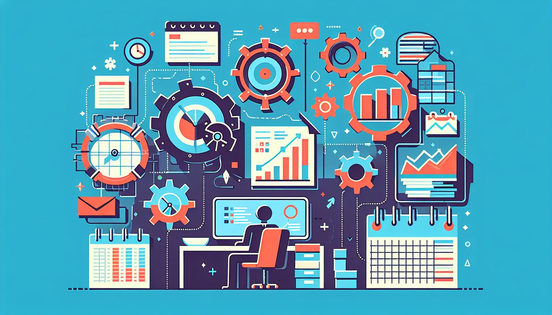 Um infográfico detalhado destacando várias tarefas administrativas como envio de impostos e permissões de trabalho necessárias para contratar funcionários na Irlanda.
