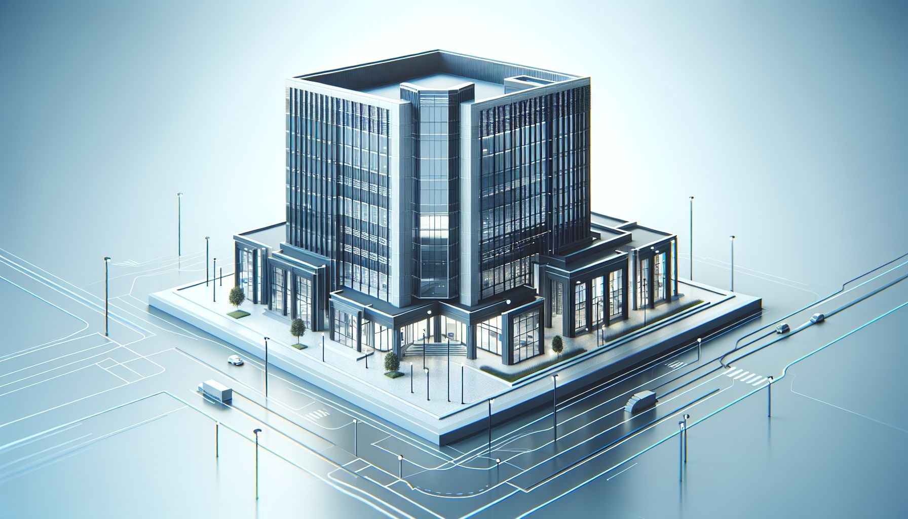 An image of Grannville Consulting's office building, symbolizing the trusted partner for understanding and navigating through the Cyprus’s tax system. The building should be modern and sleek, exuding professionalism and trustworthiness.