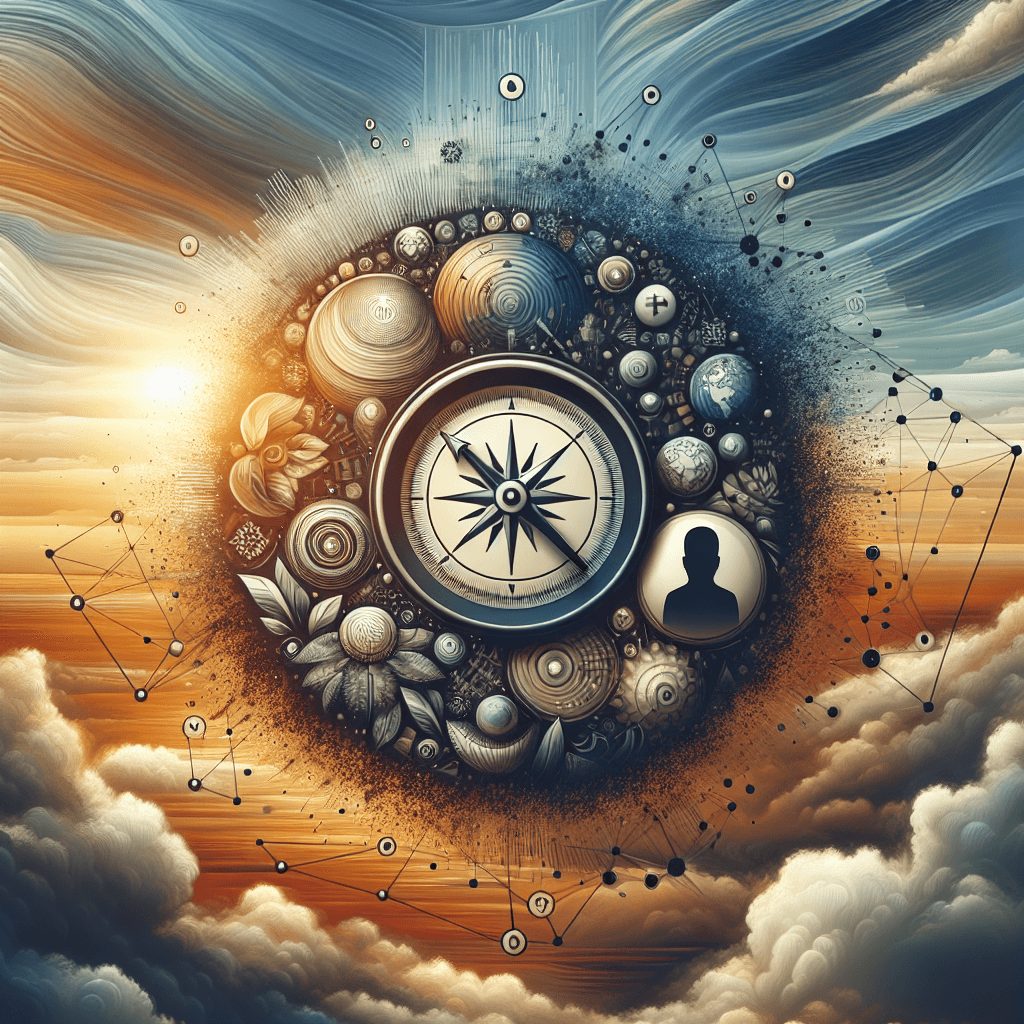 A graphical depiction of overcoming challenges like language barrier and cultural differences, alongside imagery such as a direction compass or guide, representing guidance through professional consultation services.