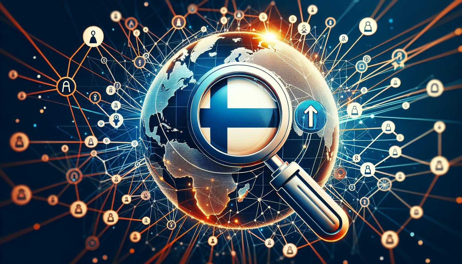 A visibly high-ranking website on a Finnish search engine as a representation of effective localized SEO strategies.